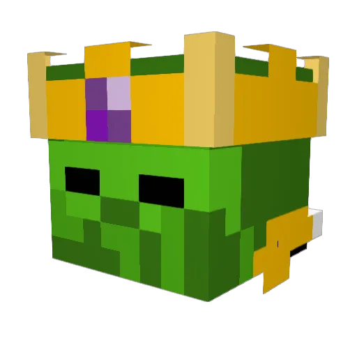Twozombie Minecraft avatar head, 3D render