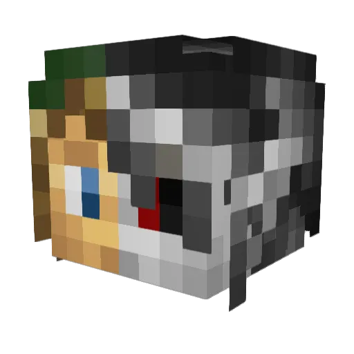 TwpLinko Minecraft avatar head, 3D render