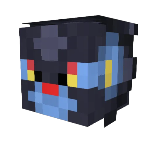 Twsst Minecraft avatar head, 3D render
