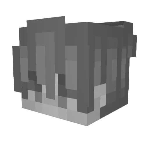 Twuix_Gauche Minecraft avatar head, 3D render