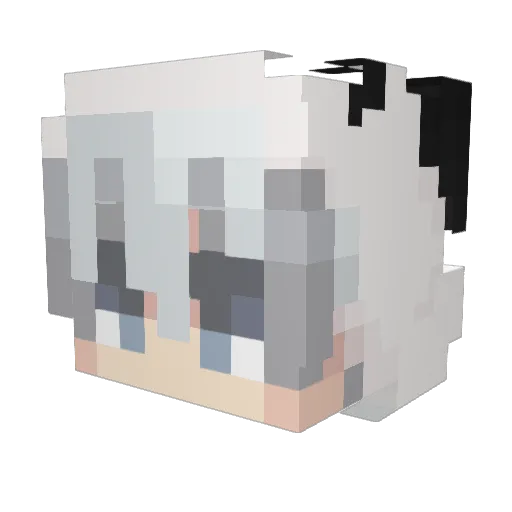 Twwixxyy Minecraft avatar head, 3D render