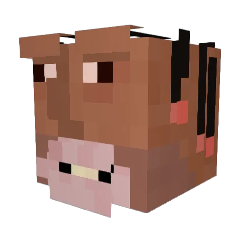 Twww1sty Minecraft avatar head, 3D render