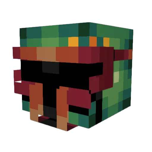 Twyggz Minecraft avatar head, 3D render