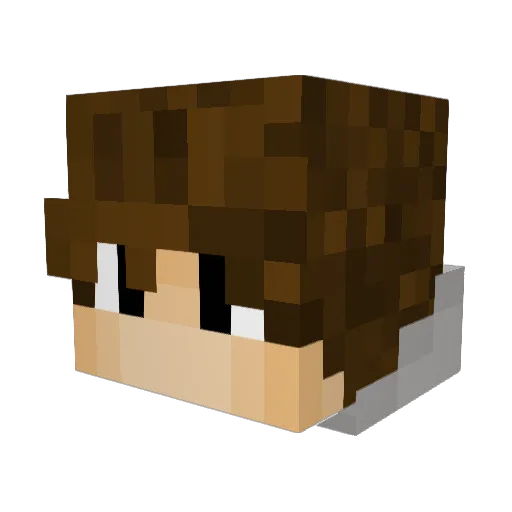 TwzlahYT Minecraft avatar head, 3D render