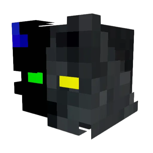 Tx6z Minecraft avatar head, 3D render