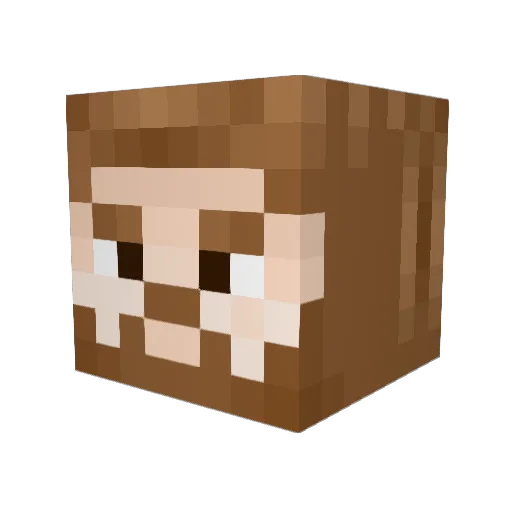 TxKicker Minecraft avatar head, 3D render