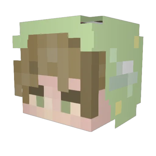 Txb1 Minecraft avatar head, 3D render