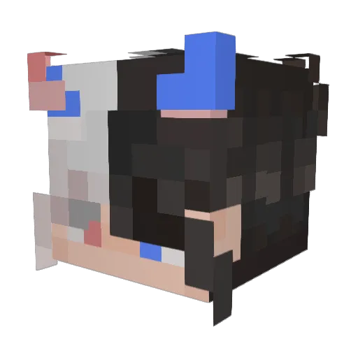 Txc_Razor Minecraft avatar head, 3D render