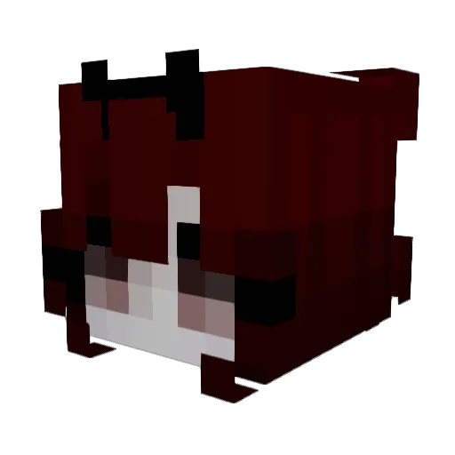 TxddyFcxkk Minecraft avatar head, 3D render