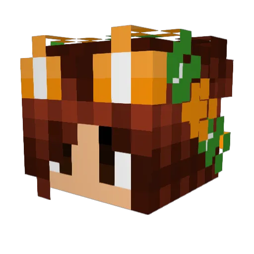 Txilsy Minecraft avatar head, 3D render