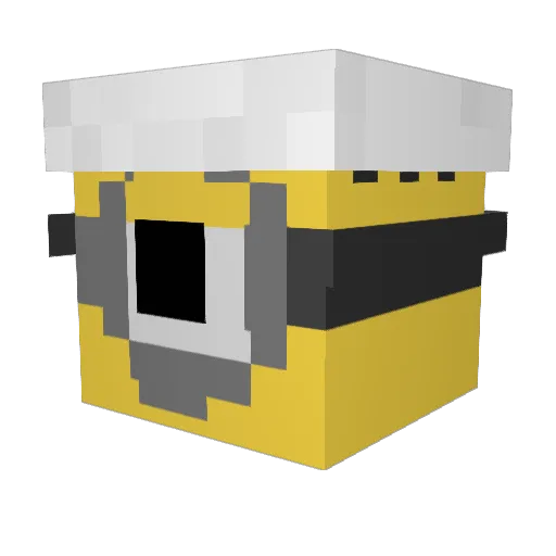 Txkiin Minecraft avatar head, 3D render