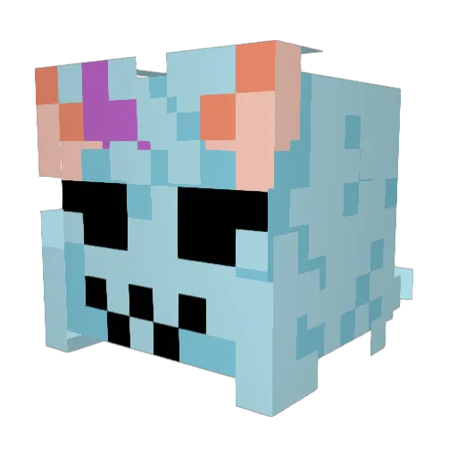 Txllcxkez Minecraft avatar head, 3D render