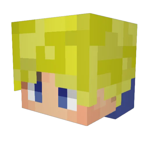 Txm790 Minecraft avatar head, 3D render