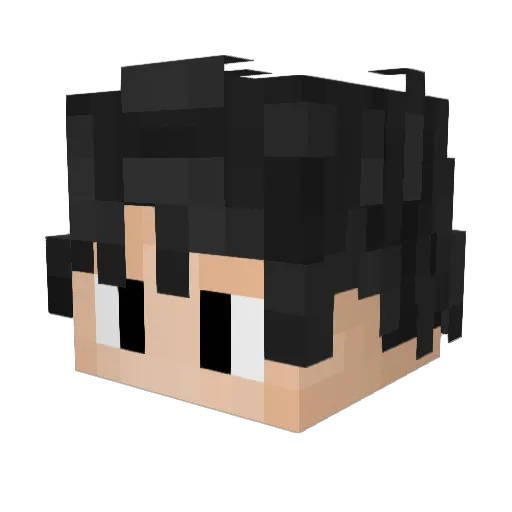 Txmiih Minecraft avatar head, 3D render