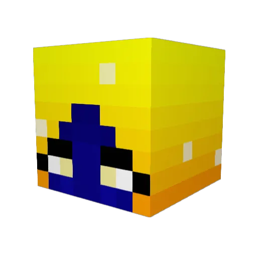 Txopicalz Minecraft avatar head, 3D render