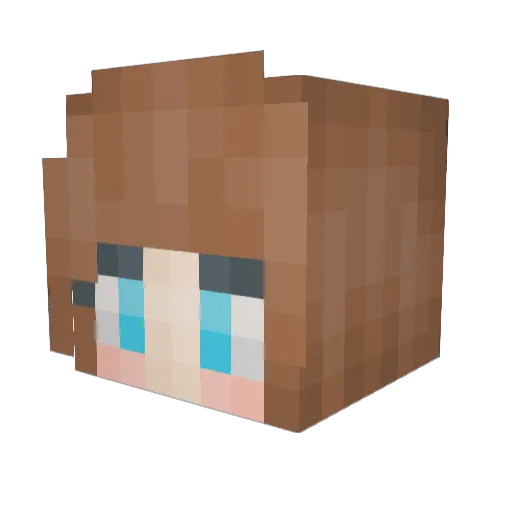 Txrryn Minecraft avatar head, 3D render