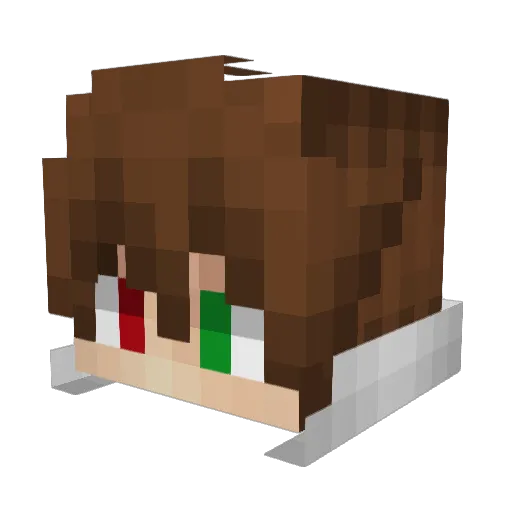 Txtsumi Minecraft avatar head, 3D render