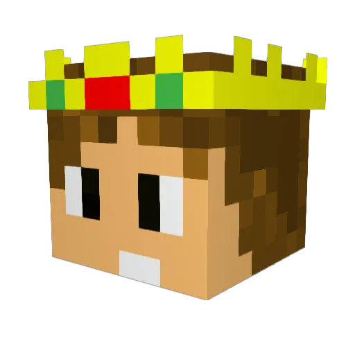 Txvan Minecraft avatar head, 3D render