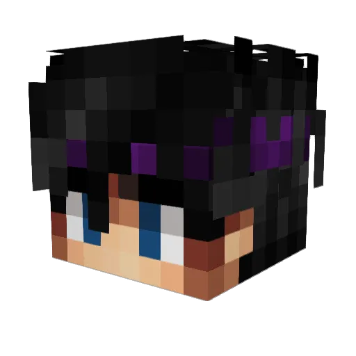 TxwyLeZz Minecraft avatar head, 3D render