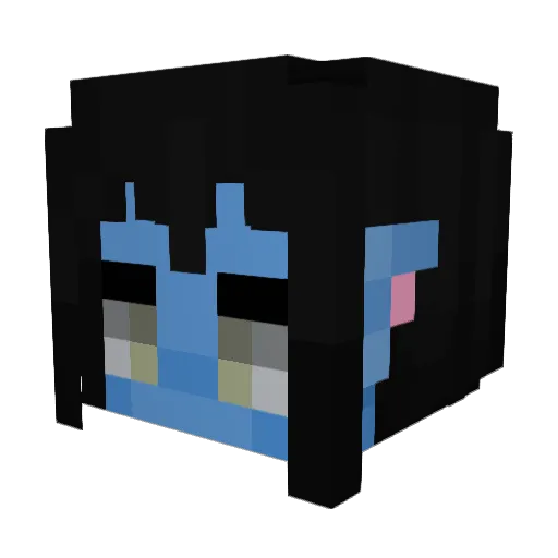 Txx1c Minecraft avatar head, 3D render