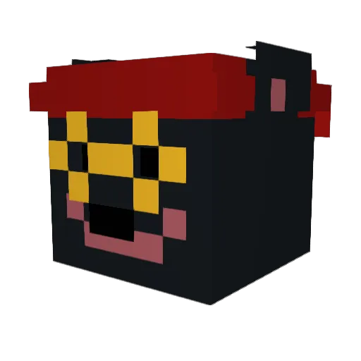 Txxaa Minecraft avatar head, 3D render