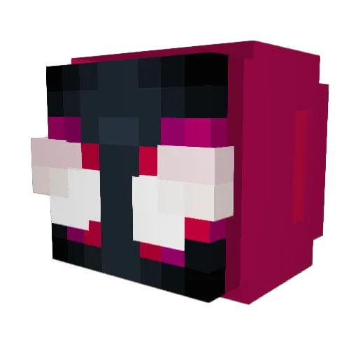 Txyshii Minecraft avatar head, 3D render