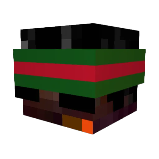 Ty1errrrrrrrr Minecraft avatar head, 3D render