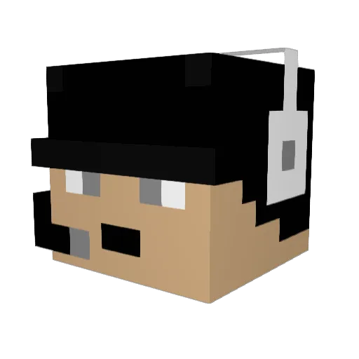 Ty22222N Minecraft avatar head, 3D render