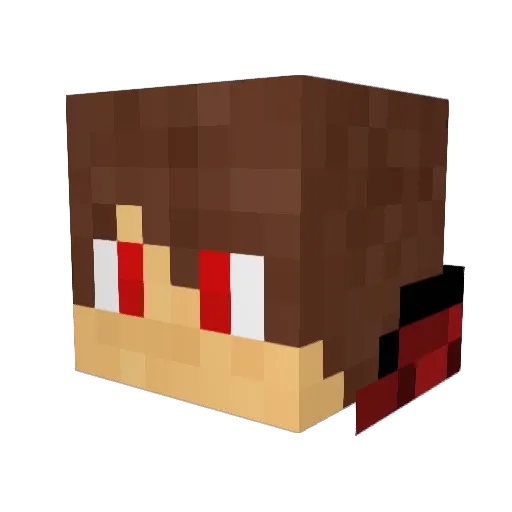 Ty5en Minecraft avatar head, 3D render