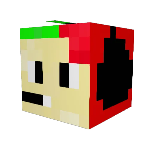 TyFiPlays Minecraft avatar head, 3D render
