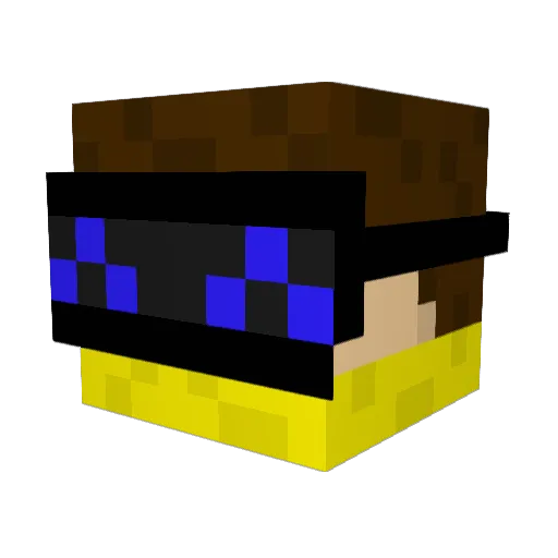 TyFree1458 Minecraft avatar head, 3D render