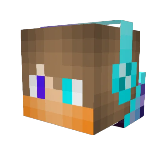 TyGotBandzz Minecraft avatar head, 3D render