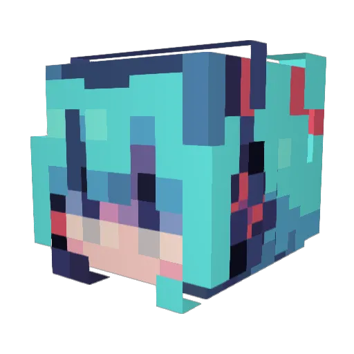 TyGuyD Minecraft avatar head, 3D render