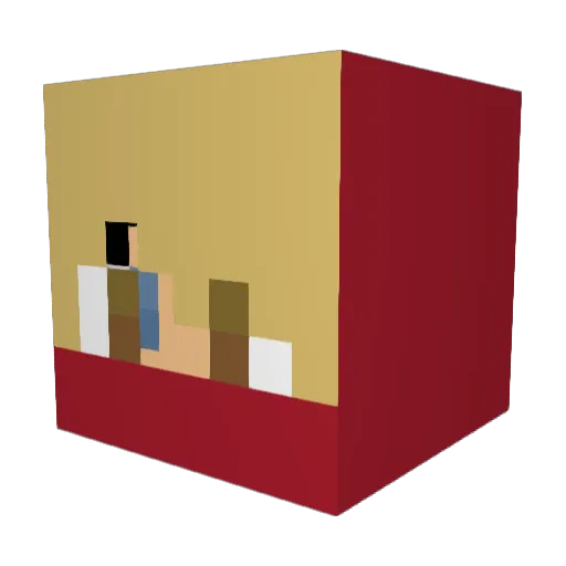 TyHoooo Minecraft avatar head, 3D render