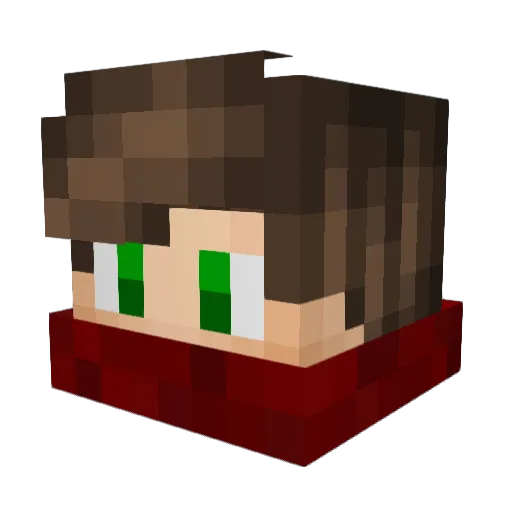 TyKoz Minecraft avatar head, 3D render