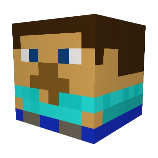 TyLoxx Minecraft avatar head, 3D render
