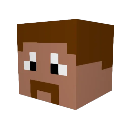 TyMendez Minecraft avatar head, 3D render