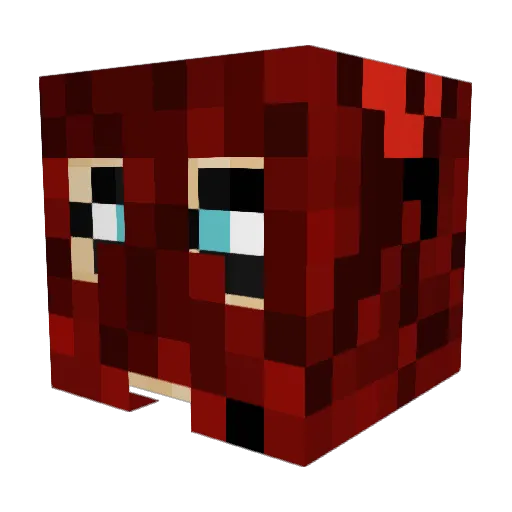 TyMietore Minecraft avatar head, 3D render