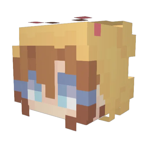TyTY_kitty Minecraft avatar head, 3D render