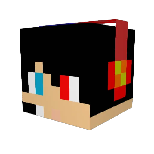 TyTi6977 Minecraft avatar head, 3D render