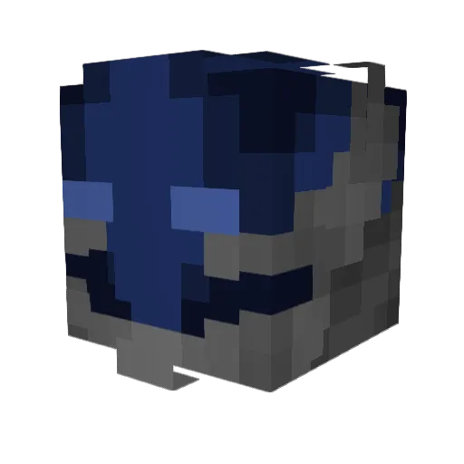 TyTyNG Minecraft avatar head, 3D render