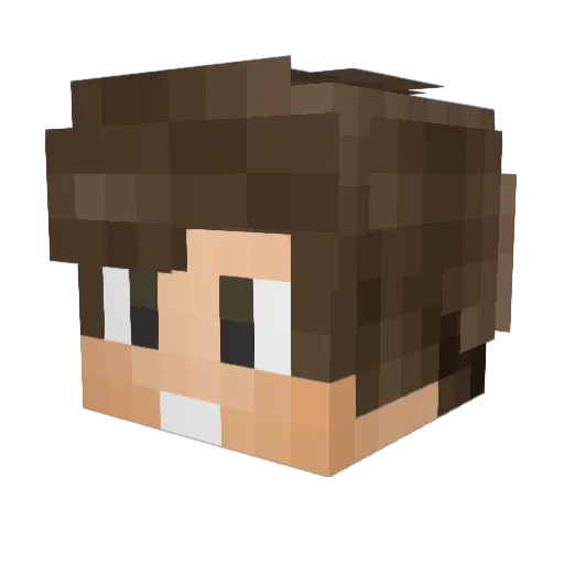 TyZon Minecraft avatar head, 3D render