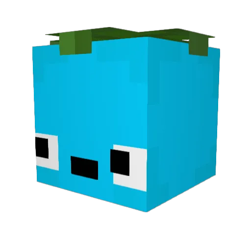 Ty_BorG Minecraft avatar head, 3D render