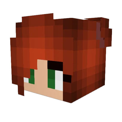 Ty_Kookie Minecraft avatar head, 3D render