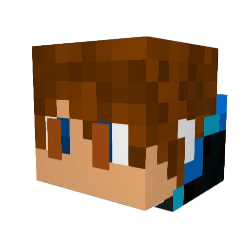 Ty_s_d Minecraft avatar head, 3D render