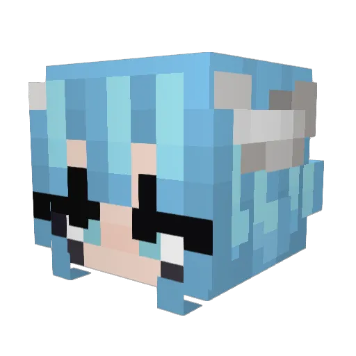TyberZann_ Minecraft avatar head, 3D render