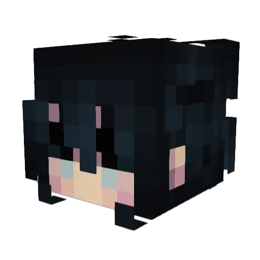 Tybio Minecraft avatar head, 3D render