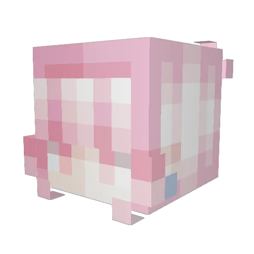 Tychicek Minecraft avatar head, 3D render