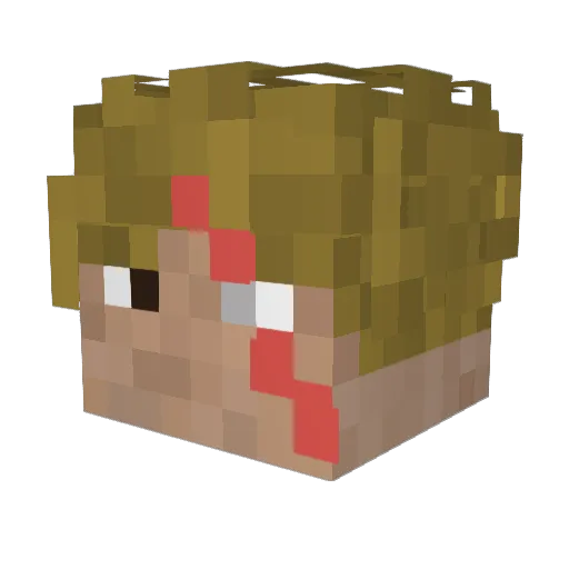 TychoGamez Minecraft avatar head, 3D render