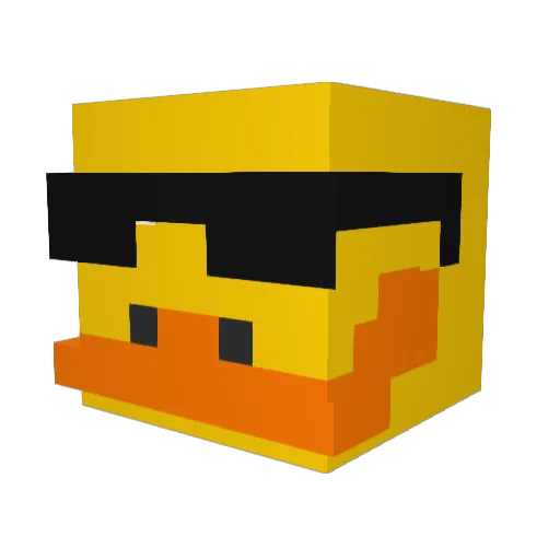 TycksWasTaken1 Minecraft avatar head, 3D render